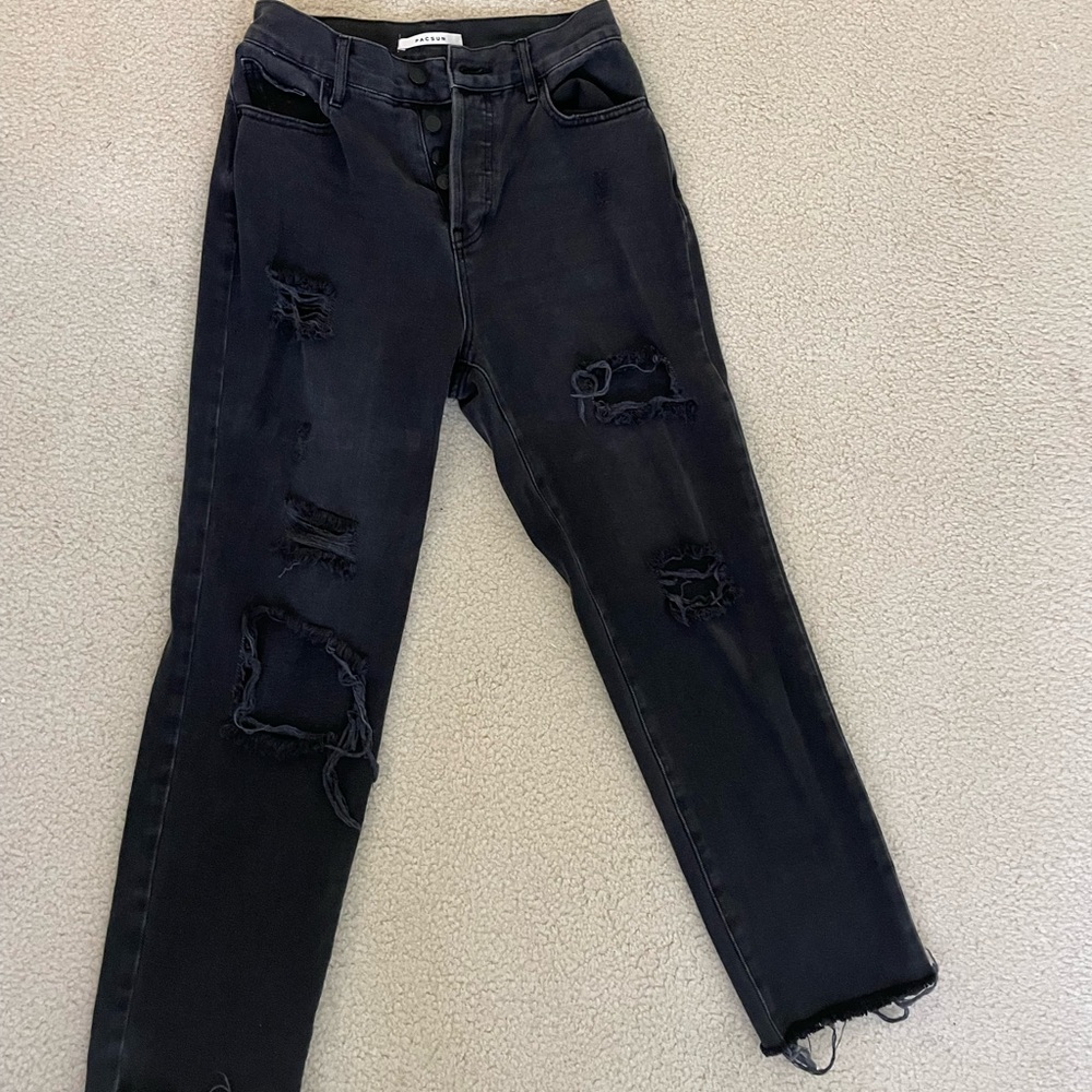 Black Straight Pacsun Jeans